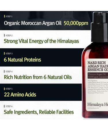 NARD Argan Hair Essence Oil - Natural Moroco Argan Oil Serum for Damaged Hair Care - 3.38 Fl. Oz - Buy Online on GoSupps.com