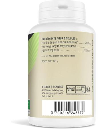 Herbs And Plants Horsetail Organic 200 Vegetable Capsules 190 mg - Buy Online on GoSupps.com