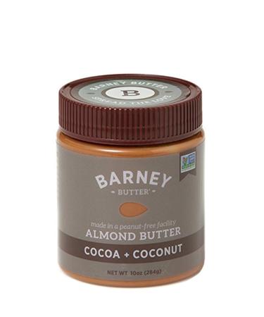BARNEY Almond Butter, Cocoa + Coconut, No Stir, Non-GMO, Gluten-Free, Skin-Free, Paleo Friendly, KETO, 10 Ounce