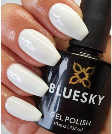 Bluesky RIDGE FILLER WHITE BASE COAT MB10 Nail Gel Polish UV LED Soak Off 10ml