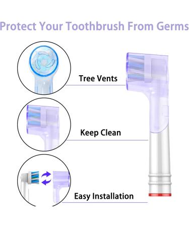 Vinuwu Toothbrush Covers for Oral-B iO Brush Heads | 8-Piece Travel Set in 5 Colors | Compatible with Oral-B PER 3/iO 9 - Buy Online on GoSupps.com