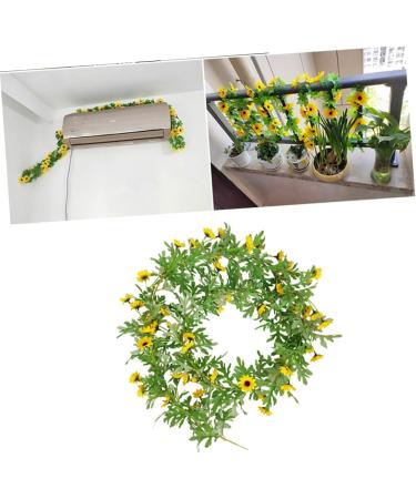 Zerodeko 1 Pc Sunflower Vine Artificial Sunflower Simulation Sunflower Exquisite Simulation Flower Vine Tree Hanging Decor Beautiful Faux Sunflower Plant Vine Garland Banquet Silk Cloth - Buy Online on GoSupps.com