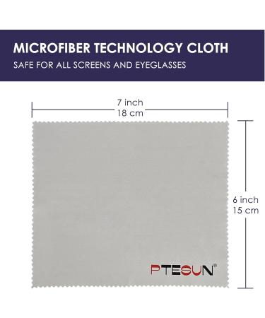 12-Pack Multicolor Microfiber Cleaning Cloths for Screens Lenses & Cameras - Perfect for Eyeglasses Phones & iPads (6x7 - Buy Online on GoSupps.com