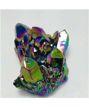 Natural Quartz Cluster Crystal Specimen Electroplating Aura Rainbow Crystal Cluster Reiki Reiki Stone Gift yuebang Reiki Crystal Stone (Size : 50g) - Buy Online on GoSupps.com