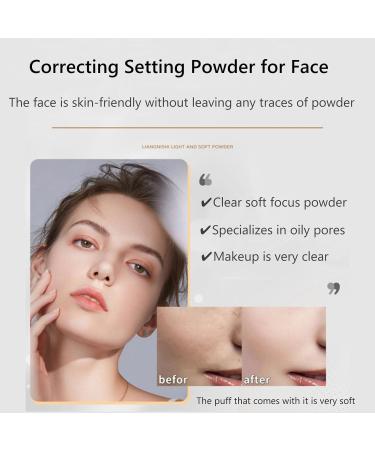 Matte Face Powder Color Concealer Oil Control Makeup Loose Powder Flawless Minimize Pores and Fine Lines Lightweight Waterproof Brightens Skin Tone - Buy Online on GoSupps.com
