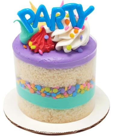 Bright Balloon Words Birthday Party Cupcake Layons Picks Toppers - 24 pc - Buy Online on GoSupps.com