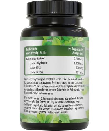 Nextea 2025 High Dose Green Tea Extract Capsules - 2259 mg Per Dose 339 mg EGCG 1125 mg Polyphenols 90 Capsules - Buy Internationally - Buy Online on GoSupps.com