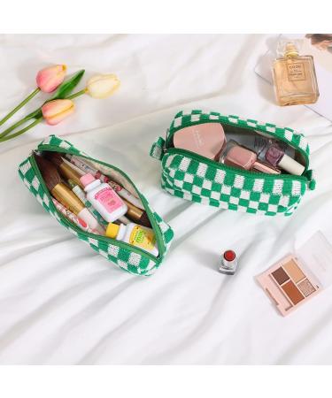 Shop Large Capacity Makeup Bag & Cosmetic Organizer for Women - Green Travel Storage with Pencil & Brush Holder - Buy Online on GoSupps.com
