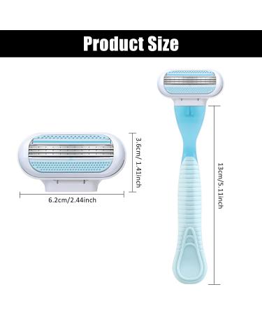 5-Pack Disposable Razors for Women | Sensitive 3-Blade 2-in-1 Shaving - Perfect for All Body Areas - Buy Online on GoSupps.com