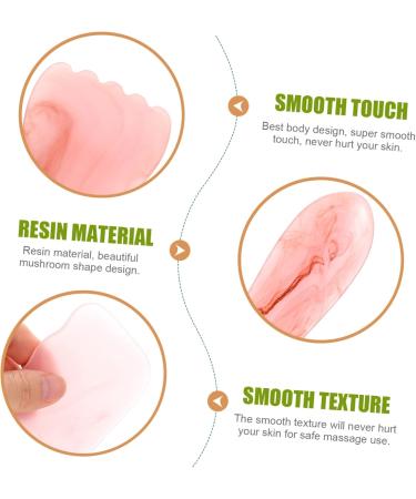 Magiclulu 12 STK Stone Scraping Tools - Hand Massage & Face Gua Sha Device | Body Roll Massage Plate | Pink Synthetic Resin - Buy Online on GoSupps.com