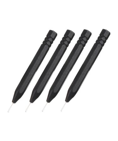 SEWOART 4pcs Ear Cleaning Tool Set Ergonomic Hearing Aids Cleaning Rods for Earwax Durable Steel Easy to Use for Personal and