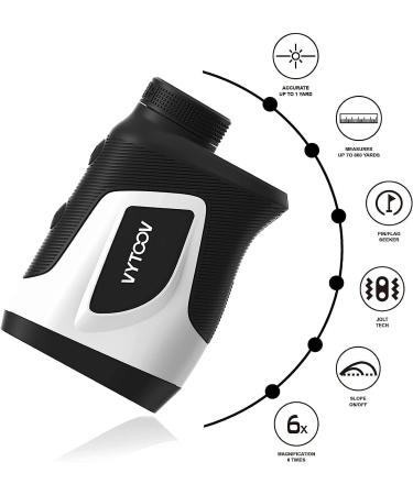 Slope On/Off Golf Rangefinder | 1000 Yards | Flag-Lock Tech | Vibration | Rechargeable | Tournament Legal - 800Y - Buy Online on GoSupps.com