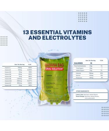 Banana Bag Sweet Orange Electrolyte & Vitamin Powder Packet - Pack of 5 - Buy Online on GoSupps.com