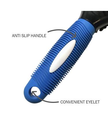 BV Dog & Cat Grooming Comb | 2-Sided Bristle & Pin Brush for Long & Short Hair Pets | Shedding Hair Remover for Medium Breeds - Buy Online on GoSupps.com