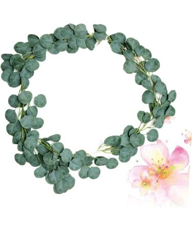 Zerodeko 1pc Garland Decor Artificial Plants Faux Eucalyptus Autumn Leaves Artificial Eucalyptus Spring Wreath for Front Door Artifical Green Leaves Wreath Green Leaf Wreath Arch Green 54x54cm - Buy Online on GoSupps.com