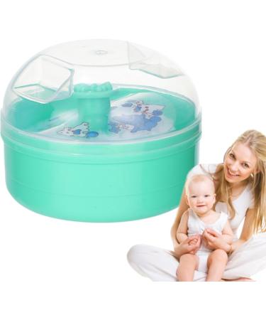 Bouff e De Poudre Corporelle Et R cipient Bouff e De Poudre Pour Poudre Corporelle - Applicateur de houppette de poudre tui poudre pour le corps avec houppette pour poudre libre fond de teint Vert - Buy Online on GoSupps.com