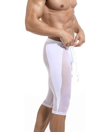 Doomiva Men's White Mesh Compression Leggings - X-Large - Buy Online on GoSupps.com