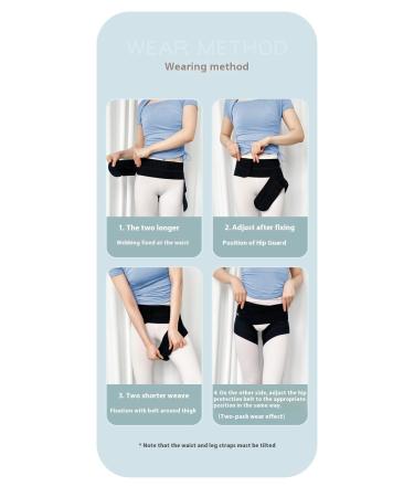 Lewey Elastic Hip Support Belt for Hip Joint Protection Post Liposuction Post-Surgery Thigh Compression Bandage (Color : Black Size : S (waist 58-80cm)) S (waist 58-80cm) Black - Buy Online on GoSupps.com