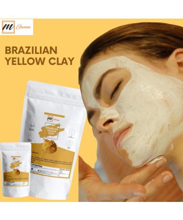 100% Natural Brazilian Yellow Clay Powder - Anti-Aging & Skin Firming - 2 LBS for Creams & Soap Making - Buy Online on GoSupps.com