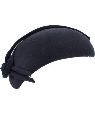 Lawliet Black Teardrop Women's Felt Fascinator Tam Beret Casque Cocktail Hat - Buy Online on GoSupps.com