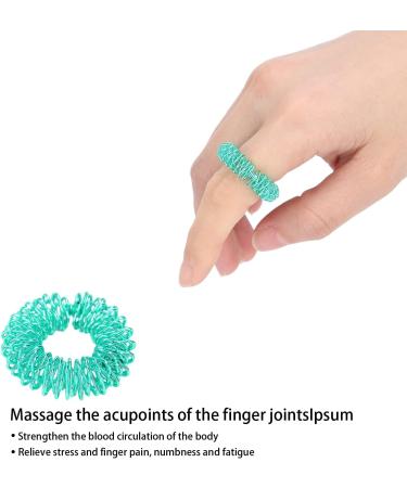 Pen Finger Massager - Mini Acupuncture Spring Rings for Stress Relief & Enhanced Circulation (Green) - International Shipping Available - Buy Online on GoSupps.com