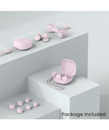 2 Pairs of Soft Silicone Ear Plugs for Sleeping | 25dB Noise Reduction | Reusable Hearing Protection | Includes 8 Ear Tips (S/M/L) - Pink - Buy Online on GoSupps.com