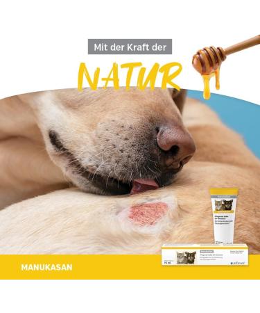 Alfavet ManukaSan Natural Honey Ointment for Dogs Cats and Small Animals 75 ml - Buy Online on GoSupps.com