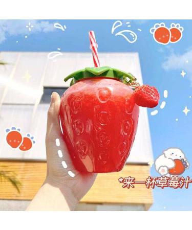 XYAA Cute Strawberry Sippy Cup - Sweet Girl's Convenient Drinkware - Buy Online on GoSupps.com