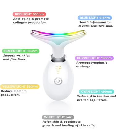 7 Mode Face & Neck Lifting Massager | Electric EMS Massage for Skin Tightening & Toning | Women's Facial Firming Tool - Buy Online on GoSupps.com