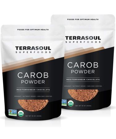 Terrasoul Superfoods Organic Carob Powder 2 Lbs (2 Pack) - Cocoa Powder Alternative  High in Fiber - Buy Online on GoSupps.com