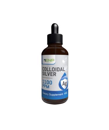 Colloidal Silver Liquid 1100 ppm | Extra Strength Silver Liquid Supplement | 4 oz Amber Glass Bottle with Dropper