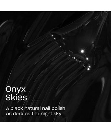 OPI Nature Strong Nail Polish | Quick Dry Vegan Nail Varnish with Long-Lasting Results | Made with Natural Ingredients | Dark Shades | Onyx Skies | 15 ml - Buy Online on GoSupps.com