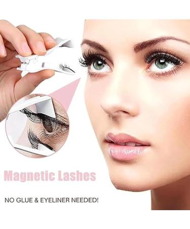 Brillash Magnetic Lash Kit Magnetic Eyelashes Brillash Magnetic Eyelashes with Applicator No Glue Needed Reusable Magnetic Eyelashes Easy to Wear and Remove (Fuller) - Buy Online on GoSupps.com