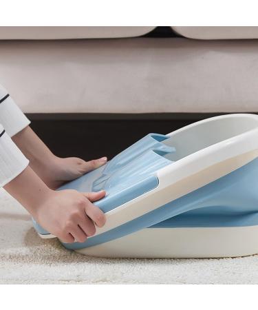 ZJchao Bain de Bain Pied Baignoire Pied Pliable avec Rouleaux de Massage Pied Pliable Pied Pliable Baignoire de Bain avec Couvercle de Poign e (BLUE) Bleu - Buy Online on GoSupps.com