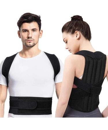 Posture Corrector Brace for Men & Women | Adjustable Back Support & Clavicle Trainer - Stop Slouching & Hunching (Large - Buy Online on GoSupps.com