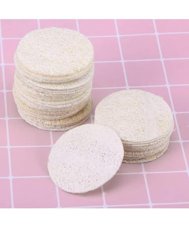 Gatuida Loofah Pad 50PCS - Natural Round Facial Discs for Exfoliating Skin Scrub - Buy Online on GoSupps.com