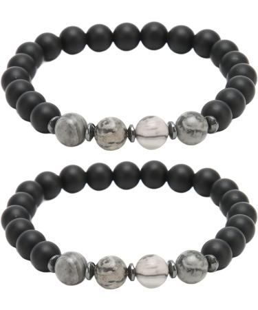 Buy Fashion Stone Bracelet for Men & Women | Acupuncture Slimming Pain Relief Magnetic Bracelet - Buy Online on GoSupps.com