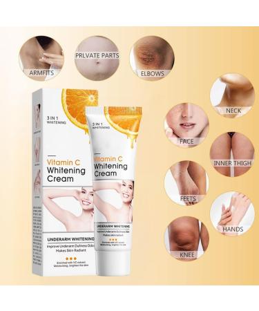 Underarm Whitening Cream Cr me Blanchissante Whitening Cream Cr me claircissante pour Aisselles Skin Lightening Cream Armpit Whitening Cream Efficace pour les Aisselles Les Coudes - Buy Online on GoSupps.com