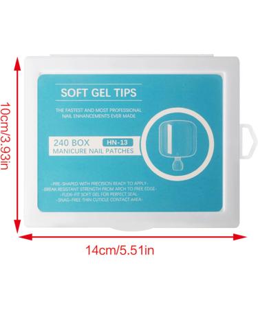 240Pack False Toe Nail Tips Full Cover French Fake Nails Toe Artificial Nail Art Toenails Wearable Toe False Nails Art False Nails Toe Nails Flat Shape Wearable Nails transparent - Buy Online on GoSupps.com