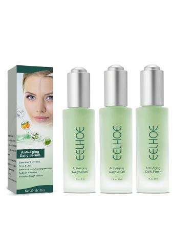 3Pcs EELHOE Advanced Collagen Boost Anti-Aging Serum Reduce Wrinkles Brighten Skin Tone and Lighten Fine Lines with Deep Anti-Wrinkle Formula