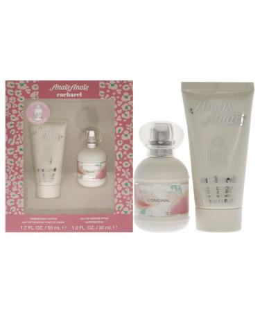 Cacharel Anais Anais Gift Set for Women, Eau de Parfum Spray Perfume 1.0 Fl. Oz., Body Lotion 1.7 Fl. Oz. Fruity 1.0 Fl Oz EDT + Body lotion