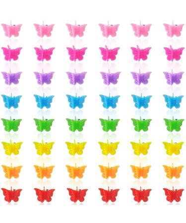 50 Pack Butterfly Hair Clips - Assorted Mini Hair Jaw Claw Clips for Girls, Women, Kids, Baby - Includes Box Package - Buy Online on GoSupps.com
