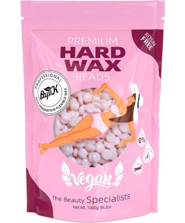 Wax Beads BOYUJK Professional Hard Wax Beads for Full Body Facial And Legs Painless Gentle Hair Removal Wax Beads for Women and Men (1kg Pink) Pink 1kg