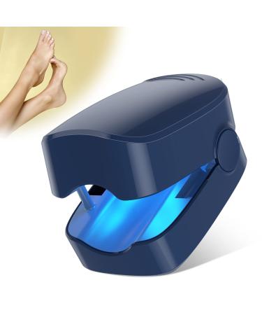 Nail Fungus Laser Treatment LED Light Device, New Press Button-free Clip-on Design, Effective Convenient Nail Fungus Treatment for Toenails,Targets Damaged, Discolored and Thickened Toenails, Onychomycosis Buster Blue