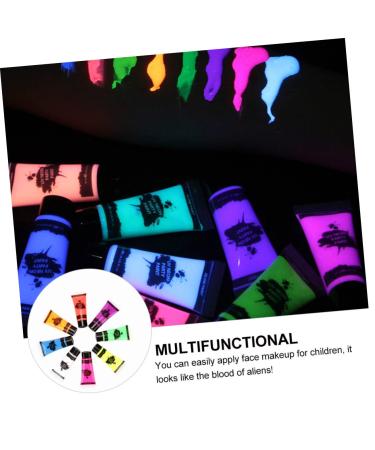 FRCOLOR 16 Pcs Fluorescent Face Paint Kit | UV Reactive & Washable | Professional Blacklight Makeup for Parties & Events - Buy Online on GoSupps.com