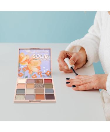 FOMIYES 1 Box of Solid Gel Nail Polish Solid Cream Gel Polish Palette 16 Color Nail Polish Gel Palette Manicure Glue Gels for Acrylic False Nails Art Accessories - Buy Online on GoSupps.com