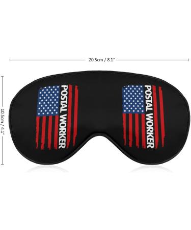 U.S. Postal Worker Flag Sleep Mask - Adjustable Strap, Blocks Light for Nighttime Travel and Nap - Men & Women - Buy Online on GoSupps.com