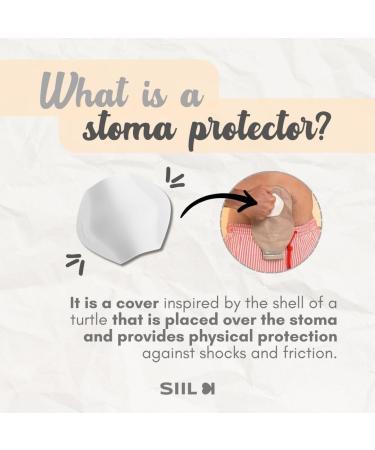 SIIL Ostomy Shield | Stoma Guard & Protector | Premium Ostomy Supplies | Ostomy Bag Cover - White - Buy Online on GoSupps.com
