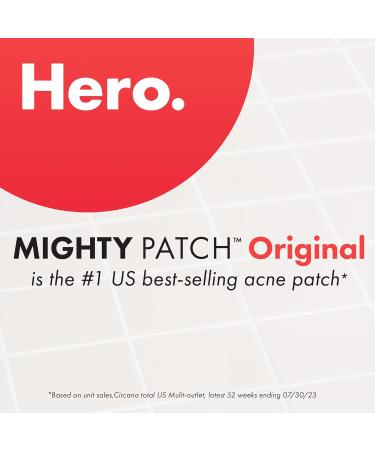 Mighty Patch Original Spot Patches by Hero Cosmetics Day & Night Time Acne Treatment Clear Spot Remover Hydrocolloid Patches Anti Acne Dots Spot Treatment Pimple Stickers - 72 Pimple Patches 72 Pack - Buy Online on GoSupps.com