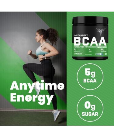 Buy Bolt BCAA Powder 2:1:1 - Muscle Recovery & Endurance Formula - Blueberry Blast - 30 Servings (240g) - International Shipping Available - Buy Online on GoSupps.com